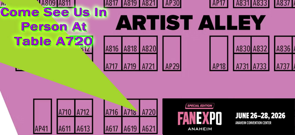 Mad Masks Artist Alley booth at Fan EXPO Anaheim